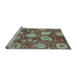 Sideview of Machine Washable Abstract Light Blue Modern Rug, wshabs3809lblu