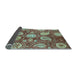 Sideview of Abstract Light Blue Modern Rug, abs3809lblu