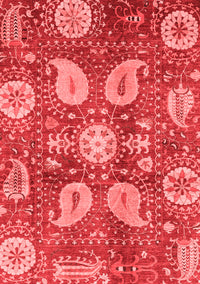 Abstract Red Modern Rug, abs3809red