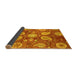 Sideview of Abstract Yellow Modern Rug, abs3809yw