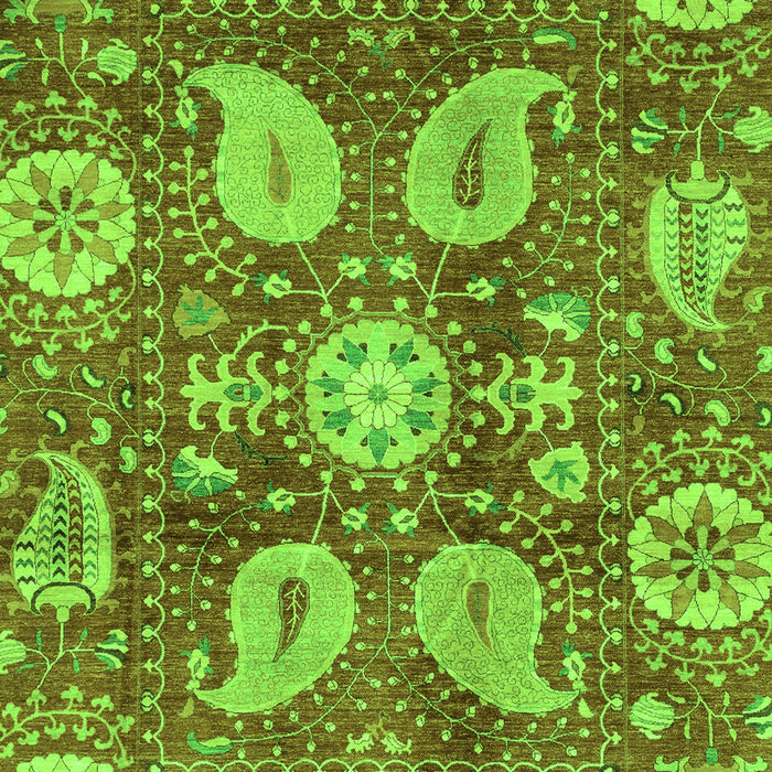 Abstract Green Modern Rug, abs3809grn