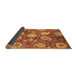 Sideview of Abstract Brown Modern Rug, abs3809brn