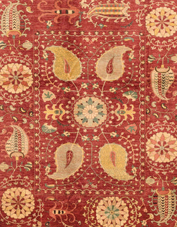 Abstract Orange Modern Rug, abs3809
