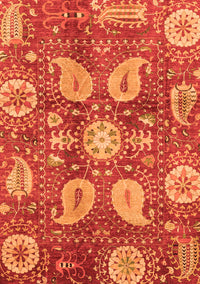 Abstract Orange Modern Rug, abs3809org