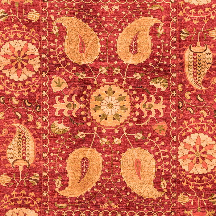 Abstract Orange Modern Rug, abs3809org