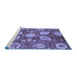 Sideview of Machine Washable Abstract Blue Modern Rug, wshabs3809blu