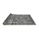 Sideview of Abstract Gray Modern Rug, abs380gry