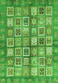 Abstract Green Modern Rug, abs380grn