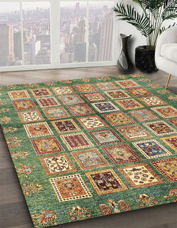 Machine Washable Abstract Red Brown Rug in a Family Room, wshabs380