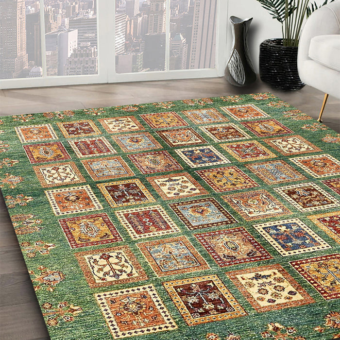 Machine Washable Abstract Red Brown Rug in a Family Room, wshabs380