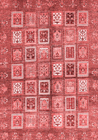 Abstract Red Modern Rug, abs380red