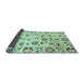 Sideview of Abstract Light Blue Modern Rug, abs3810lblu