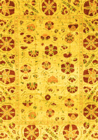 Abstract Yellow Modern Rug, abs3810yw