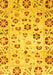 Abstract Yellow Modern Rug, abs3810yw