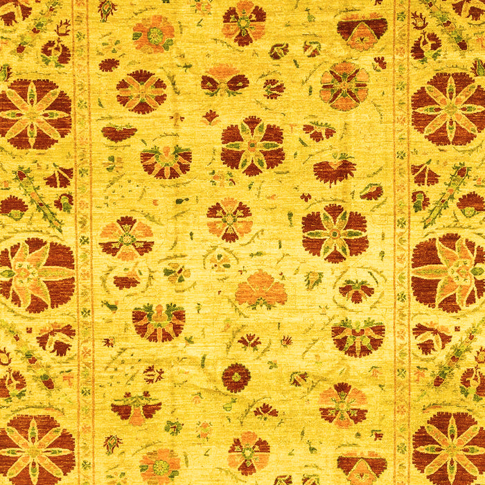 Abstract Yellow Modern Rug, abs3810yw