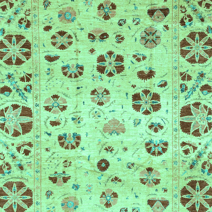 Machine Washable Abstract Turquoise Modern Area Rugs, wshabs3810turq