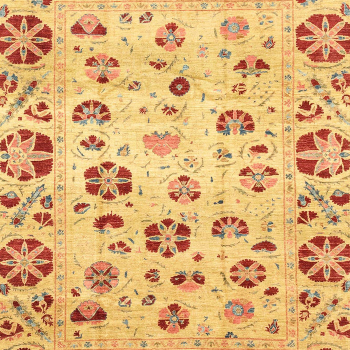 Machine Washable Abstract Orange Rug, wshabs3810