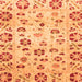 Square Abstract Orange Modern Rug, abs3810org