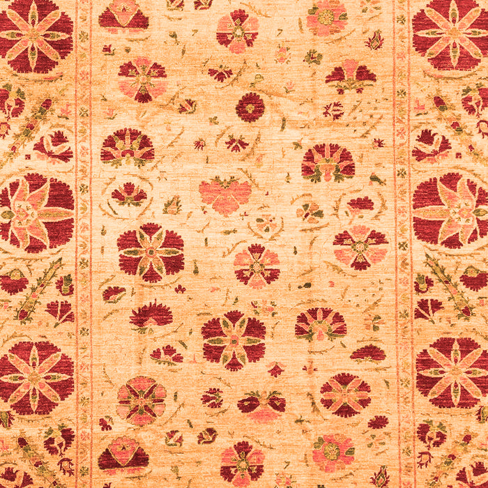 Abstract Orange Modern Rug, abs3810org