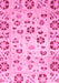 Machine Washable Abstract Pink Modern Rug, wshabs3810pnk