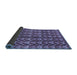 Sideview of Abstract Blue Modern Rug, abs3811blu