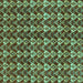 Square Abstract Turquoise Modern Rug, abs3811turq