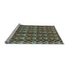 Sideview of Machine Washable Abstract Light Blue Modern Rug, wshabs3811lblu