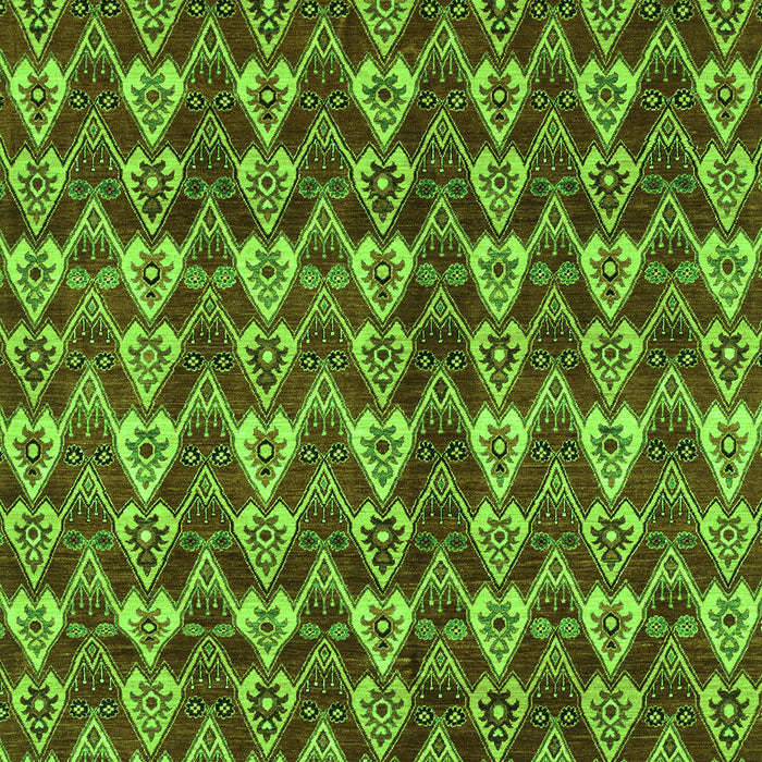 Machine Washable Abstract Green Modern Area Rugs, wshabs3811grn