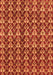 Machine Washable Abstract Orange Modern Area Rugs, wshabs3811org