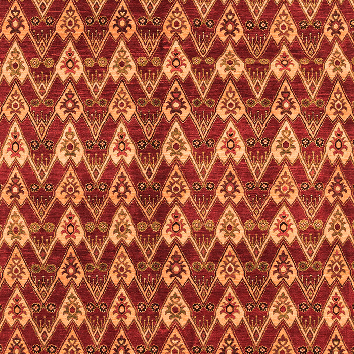 Machine Washable Abstract Orange Modern Area Rugs, wshabs3811org