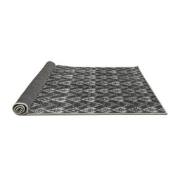 Sideview of Abstract Gray Modern Rug, abs3811gry
