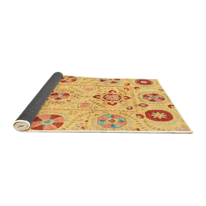 Sideview of Abstract Orange Modern Rug, abs3812