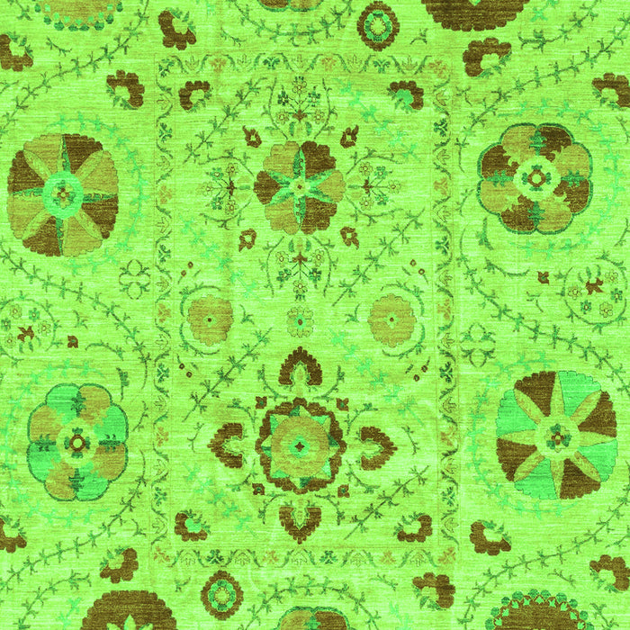 Machine Washable Abstract Green Modern Area Rugs, wshabs3812grn