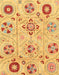 Machine Washable Abstract Orange Rug, wshabs3812