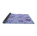 Sideview of Abstract Blue Modern Rug, abs3812blu