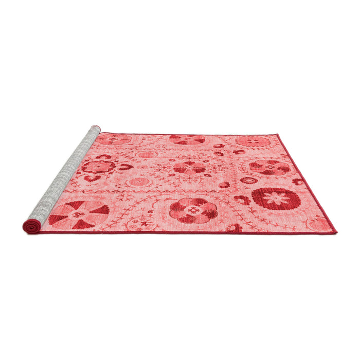 Modern Red Washable Rugs