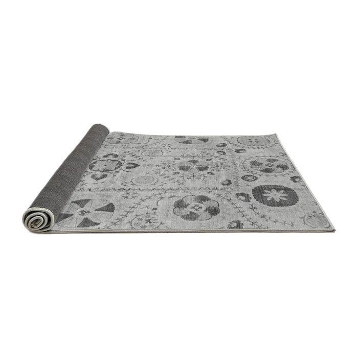 Sideview of Abstract Gray Modern Rug, abs3812gry