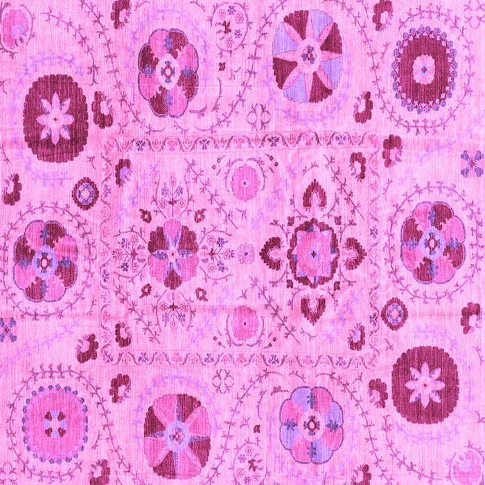 Square Machine Washable Abstract Purple Modern Area Rugs, wshabs3812pur