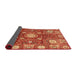 Sideview of Abstract Red Modern Rug, abs3813