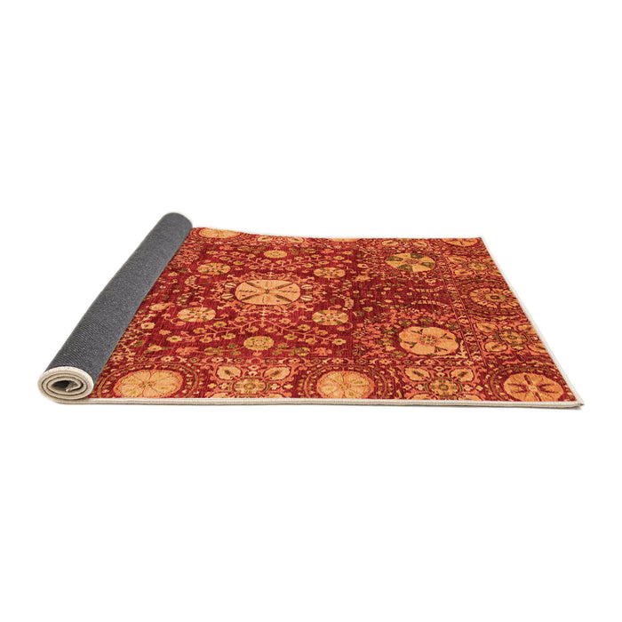 Sideview of Abstract Orange Modern Rug, abs3813org