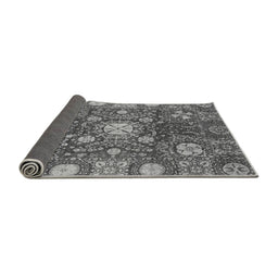 Sideview of Abstract Gray Modern Rug, abs3813gry