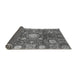 Sideview of Abstract Gray Modern Rug, abs3813gry