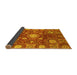 Sideview of Abstract Yellow Modern Rug, abs3813yw