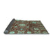 Sideview of Abstract Light Blue Modern Rug, abs3813lblu