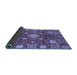 Sideview of Abstract Blue Modern Rug, abs3813blu