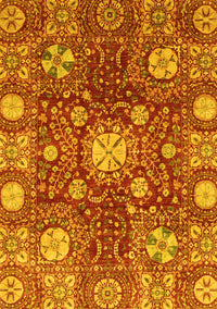 Abstract Yellow Modern Rug, abs3813yw