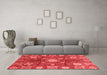 Modern Red Washable Rugs