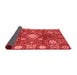 Abstract Red Modern Area Rugs