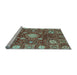 Sideview of Machine Washable Abstract Light Blue Modern Rug, wshabs3813lblu