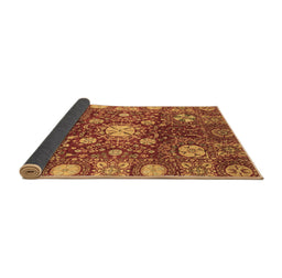 Sideview of Abstract Brown Modern Rug, abs3813brn